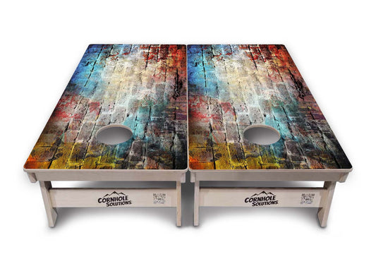 Colorful Brick Cornhole Boards - Professional Tournament Series