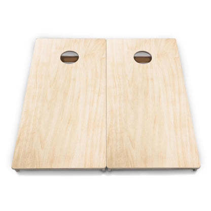 Tournament Cornhole Bundle — Plain Raw | Boards, Bags & Case