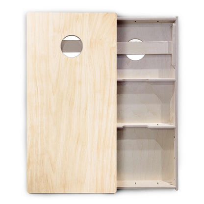 Tournament Cornhole Bundle — Plain Raw | Boards, Bags & Case
