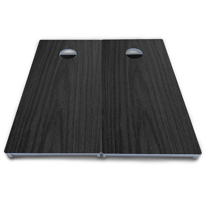Dark Grey Wood Cornhole Boards - All Weather Series