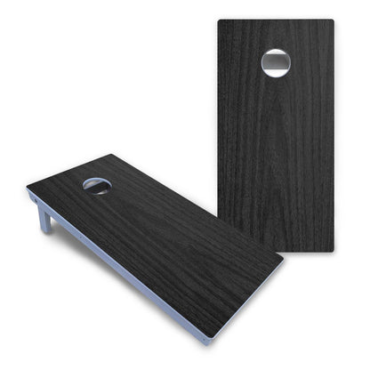 Dark Grey Wood Cornhole Boards - All Weather Series