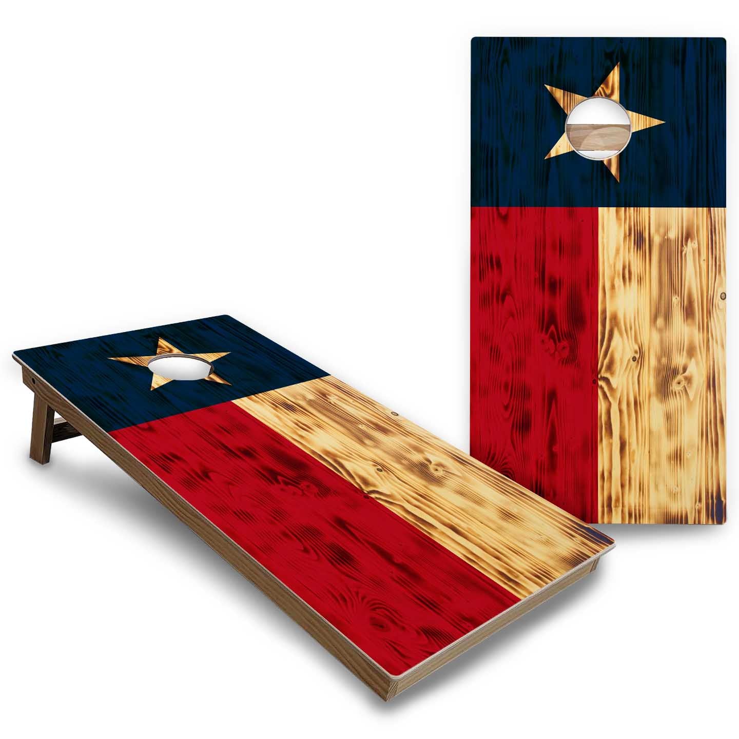 Texas Themed Cornhole Boards — Backyard Series