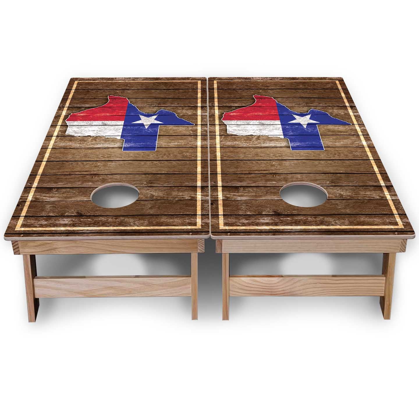 Texas Themed Cornhole Boards — Backyard Series