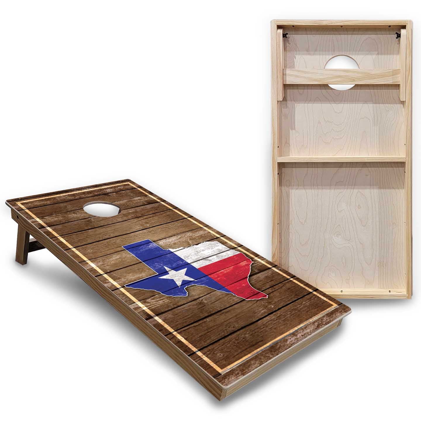 Texas Themed Cornhole Boards — Backyard Series