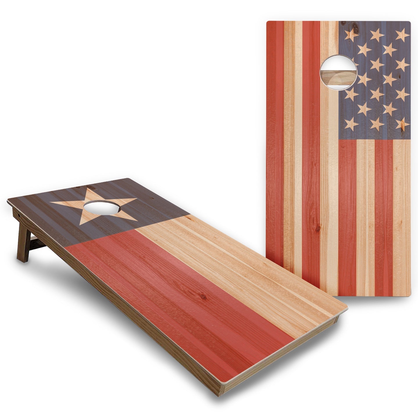 Texas Themed Cornhole Boards — Backyard Series