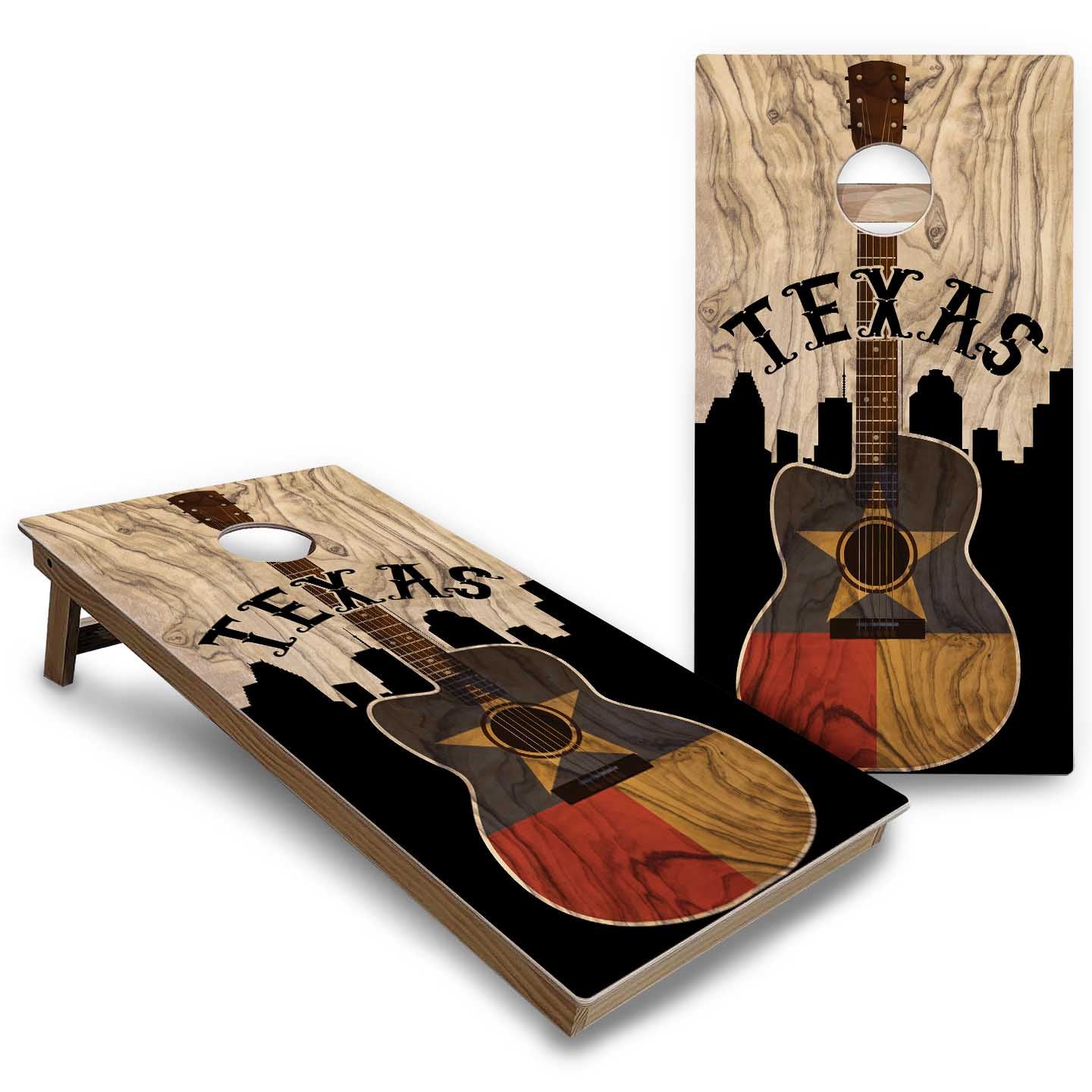 Texas Themed Cornhole Boards — Backyard Series