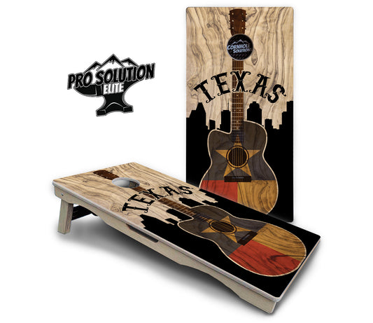 Texas Guitar Cornhole Boards — Pro Elite Series