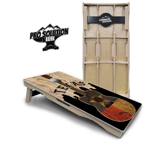 Texas Guitar Cornhole Boards — Pro Elite Series