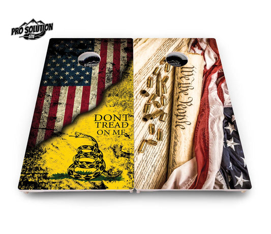 Don't Tread On Me & We The People Cornhole Boards — Pro Lite Series