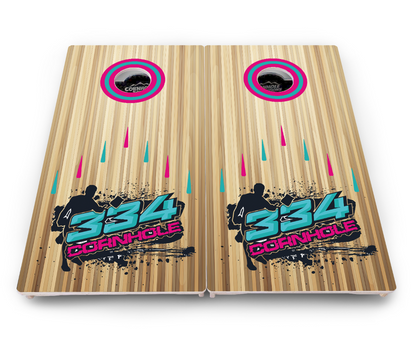 Complete Tournament Cornhole Bundle - Boards, Custom Bags & Carrying Case - Custom