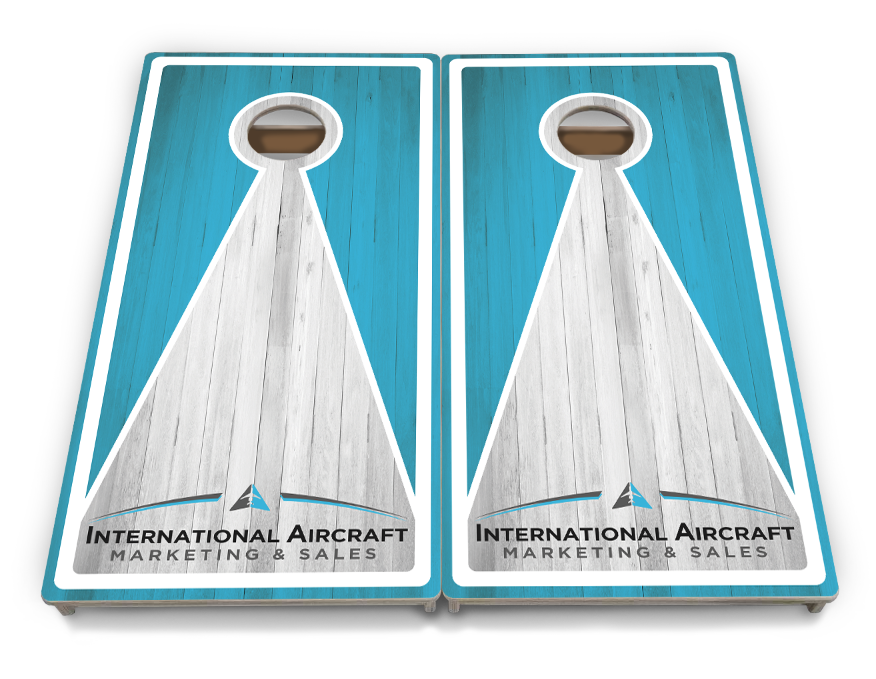 Complete Tournament Cornhole Bundle - Boards, Custom Bags & Carrying Case - Custom