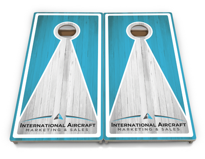 Complete Tournament Cornhole Bundle - Boards, Custom Bags & Carrying Case - Custom