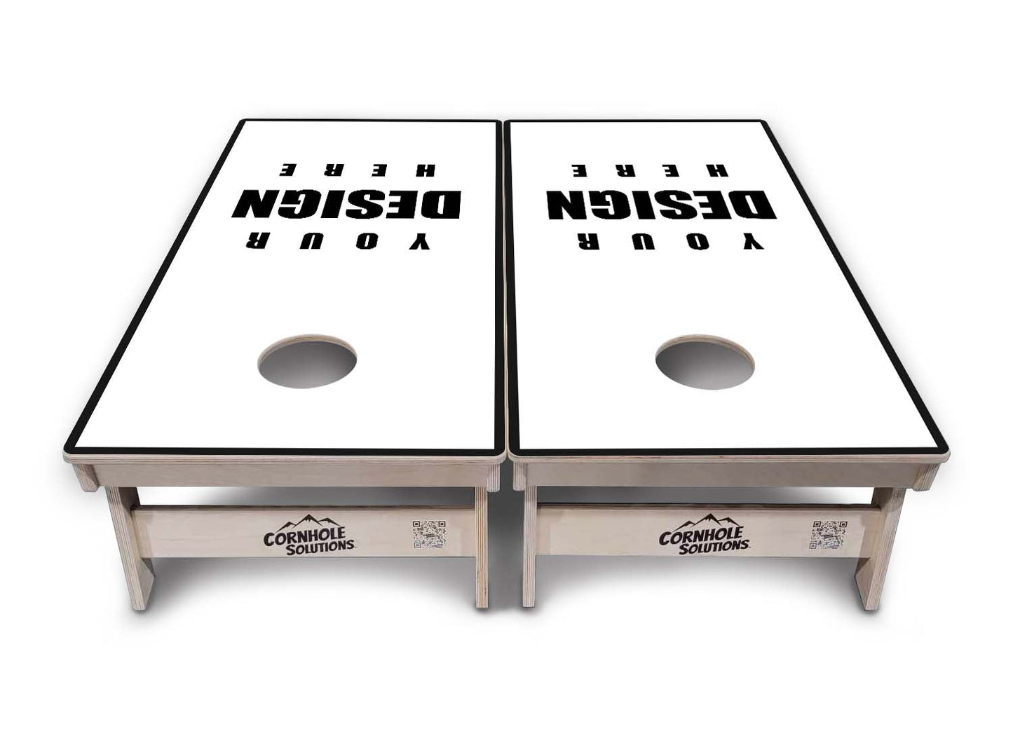 Complete Tournament Cornhole Bundle - Boards, Custom Bags & Carrying Case - Custom