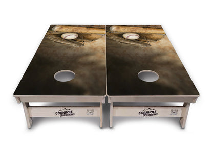 Worn Baseball Cornhole Boards - Professional Tournament Series