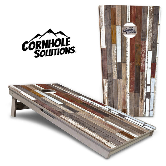 Colorful Planks Cornhole Boards - Professional Tournament Series
