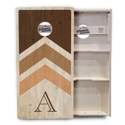 Wedding Arrows Cornhole Boards - Professional Tournament Series - Natural