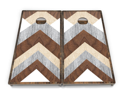 Pallet Wood Pattern Cornhole Boards - Professional Tournament Series