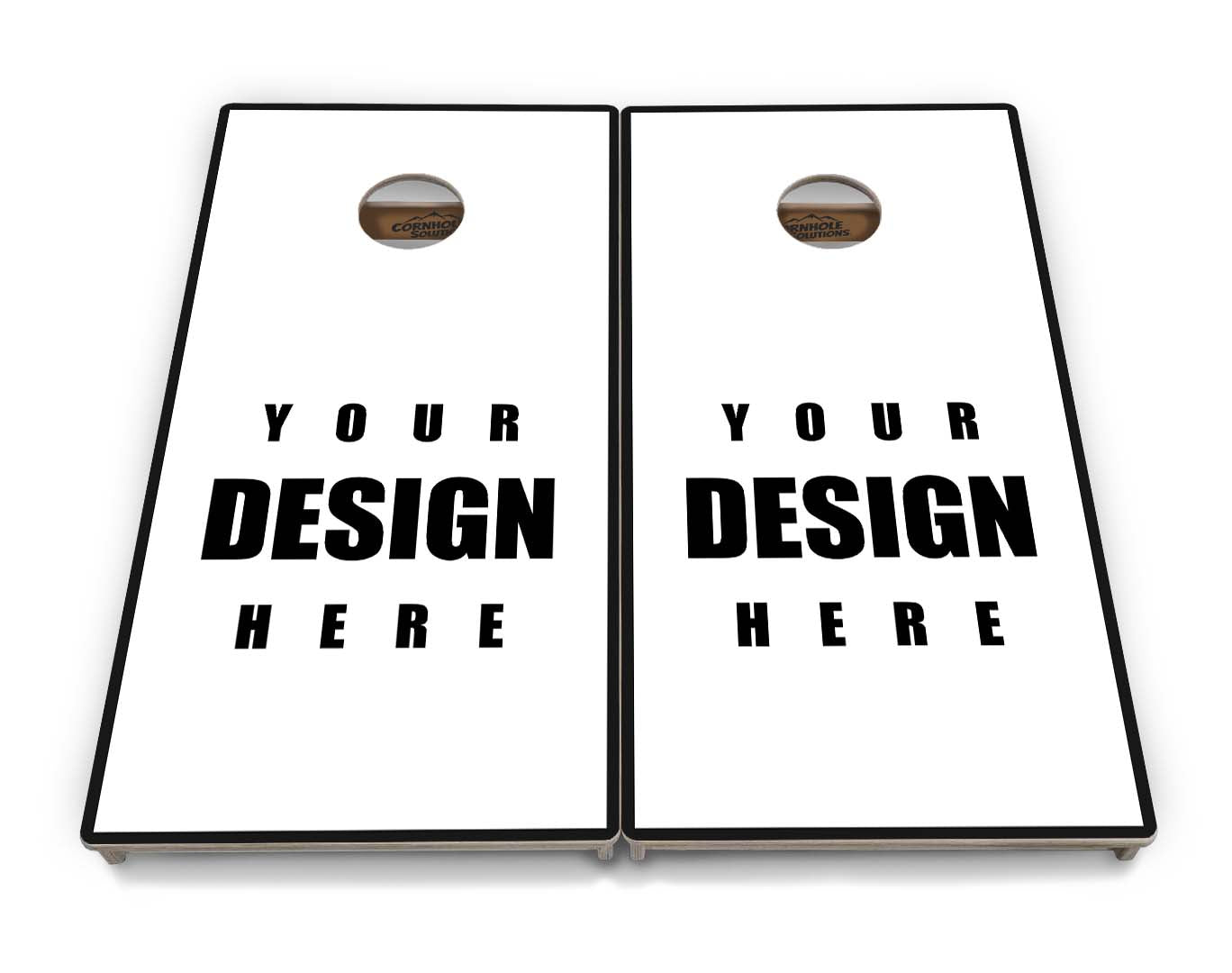 Complete Tournament Cornhole Bundle - Boards, Custom Bags & Carrying Case - Custom