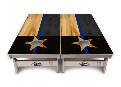 Texas Thin Blue Line Cornhole Boards — Tournament Series