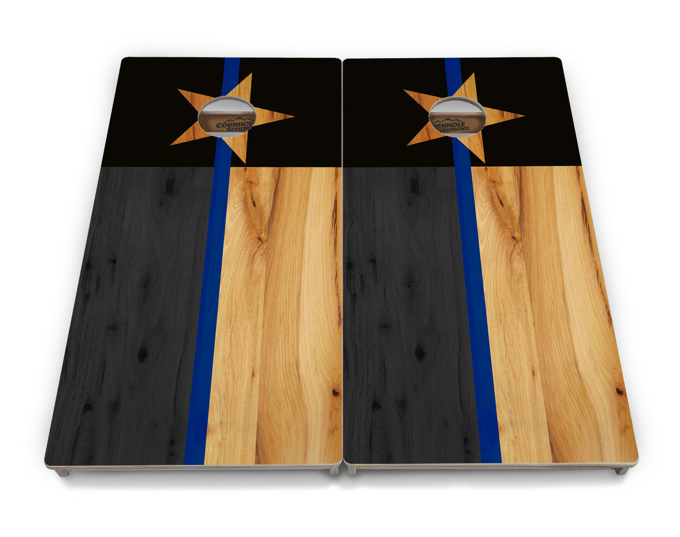Texas Thin Blue Line Cornhole Boards — Tournament Series