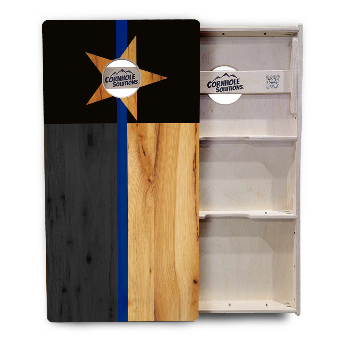 Texas Thin Blue Line Cornhole Boards — Tournament Series
