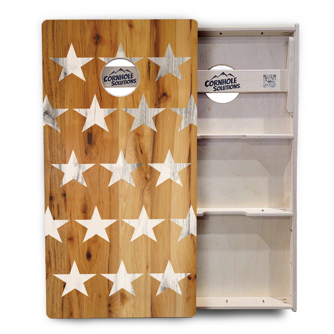 Natural Large SS Cornhole Boards - Professional Tournament Series