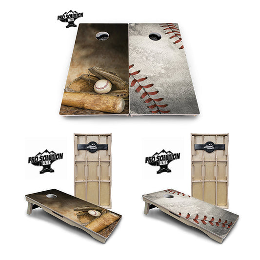 Worn Baseball & Glove Cornhole Boards — Pro Elite Series